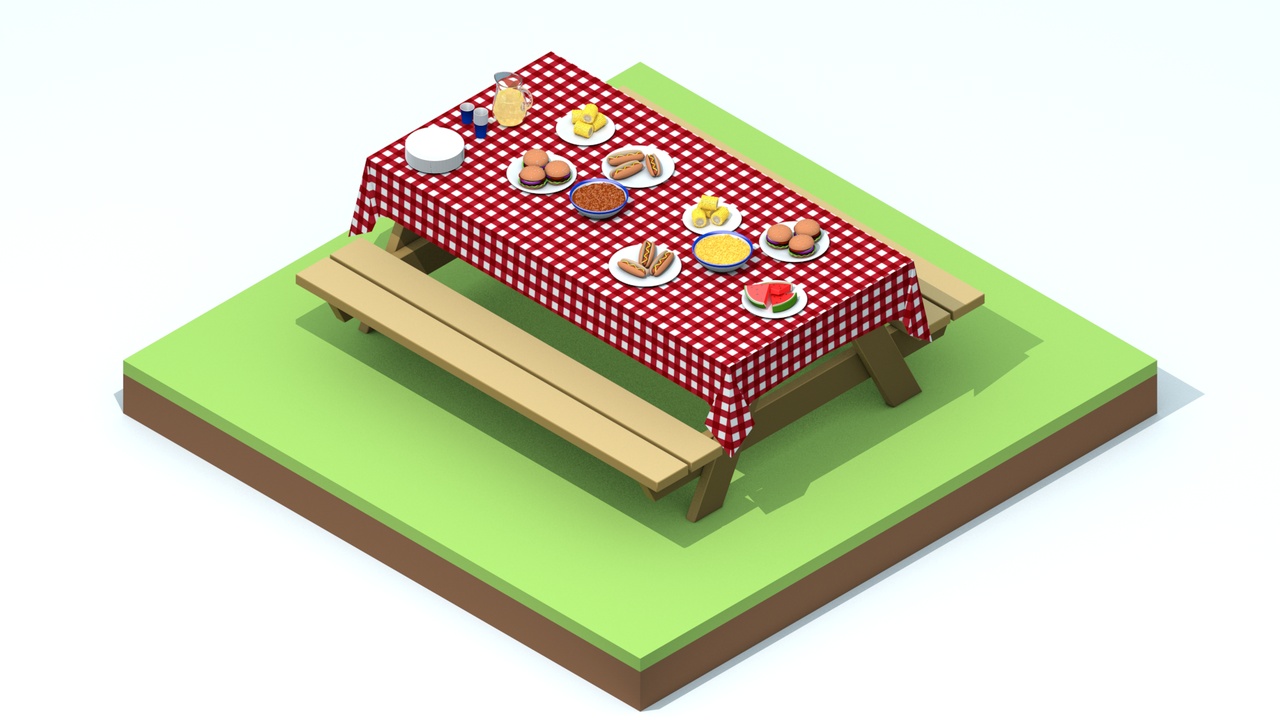 Media 1 for listing Isometric Picnic Foods