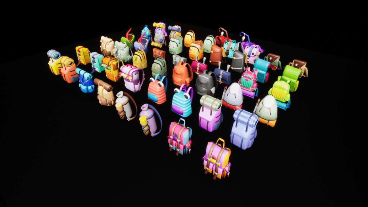 Media 1 for listing Stylized 3D Backpacks and icon