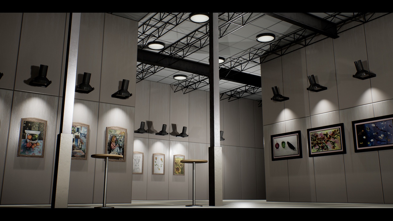 ShowRoom / Museum with 32 Original Paintings ( Museum Expo Showroom Exhibition )