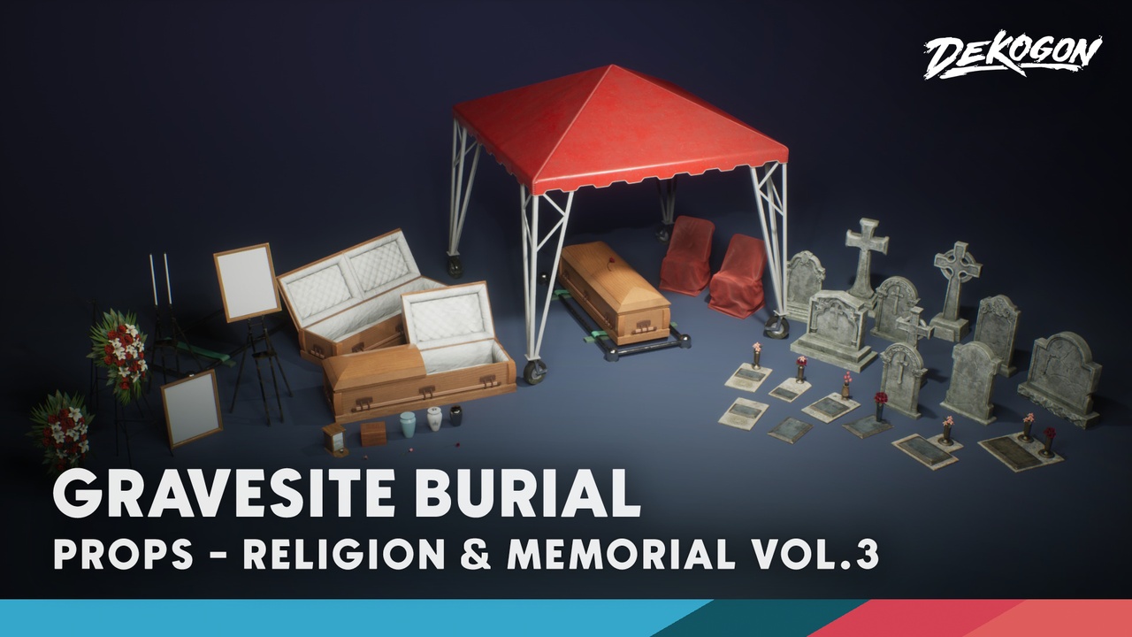 Media 1 for listing Memorial / Religion VOL.3 - Gravesite Burial (Nanite + Low Poly)