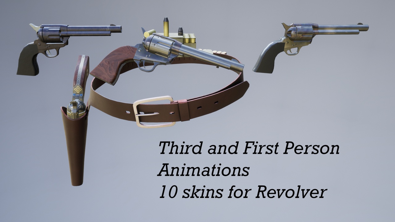 Media 1 for listing Animated .45 SAA Revolver