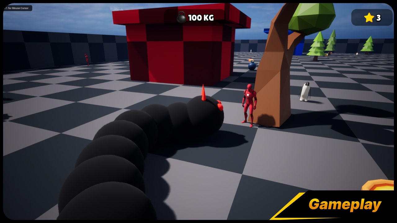 Hungry Worm Game Template ilanı için 1. medya