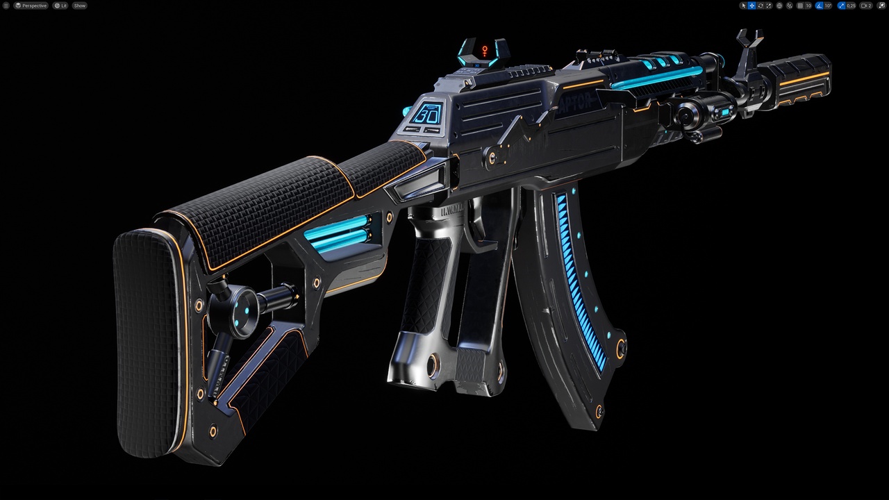 Media 1 for listing SCI-FI ASSAULT RIFLE - AK-47