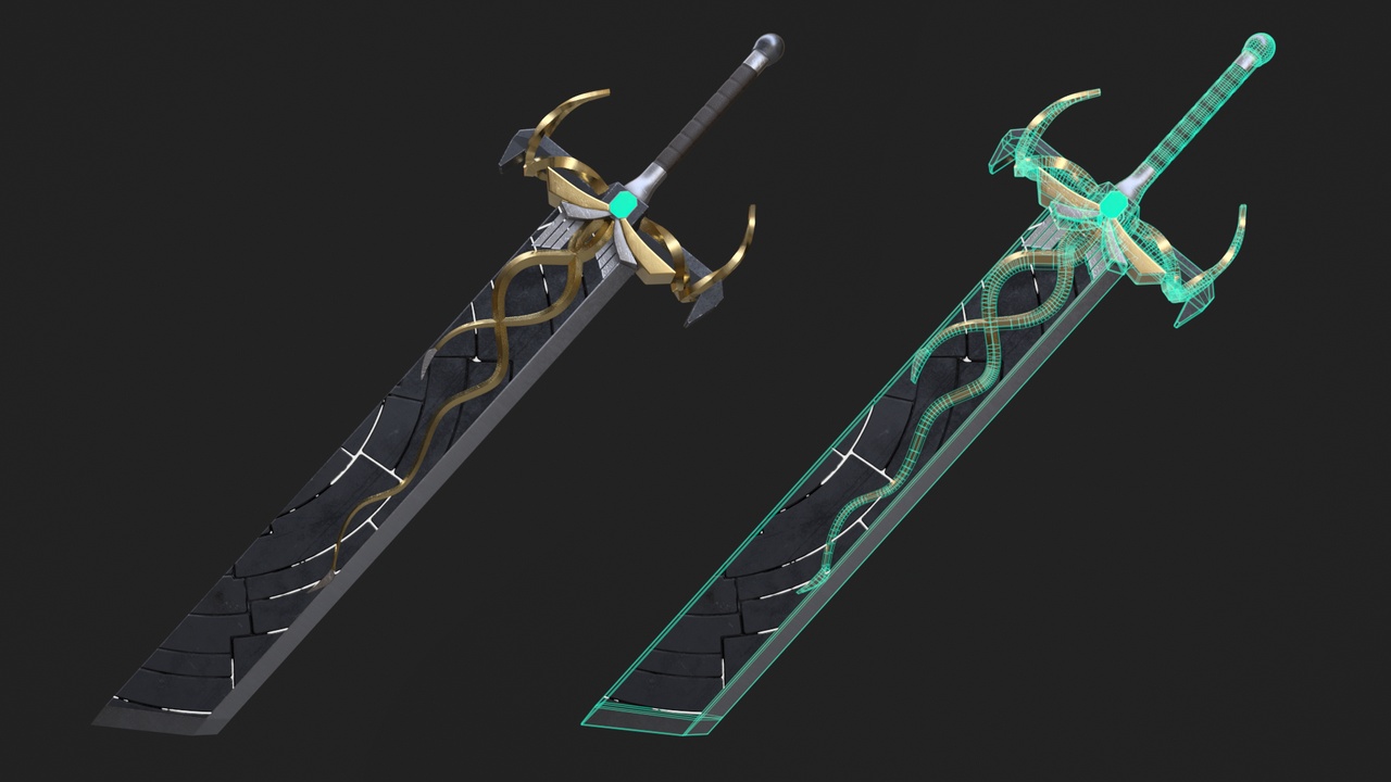 Media 1 for listing Fantasy Greatsword - Game Ready Asset