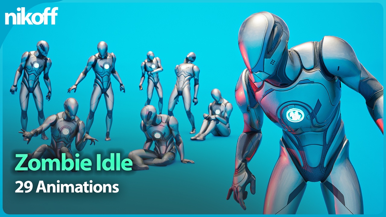 Media 1 for listing Zombie Idle NPC Mocap Animation Pack