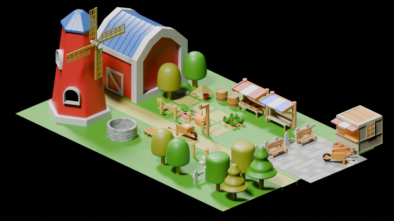 Media 1 for listing Low Poly Farm Pack