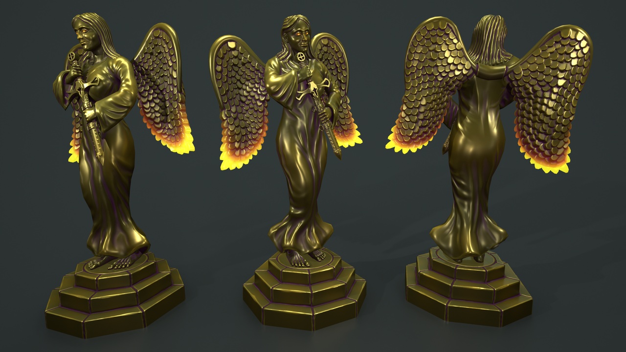 Media 1 for listing Statue Woman Keeper