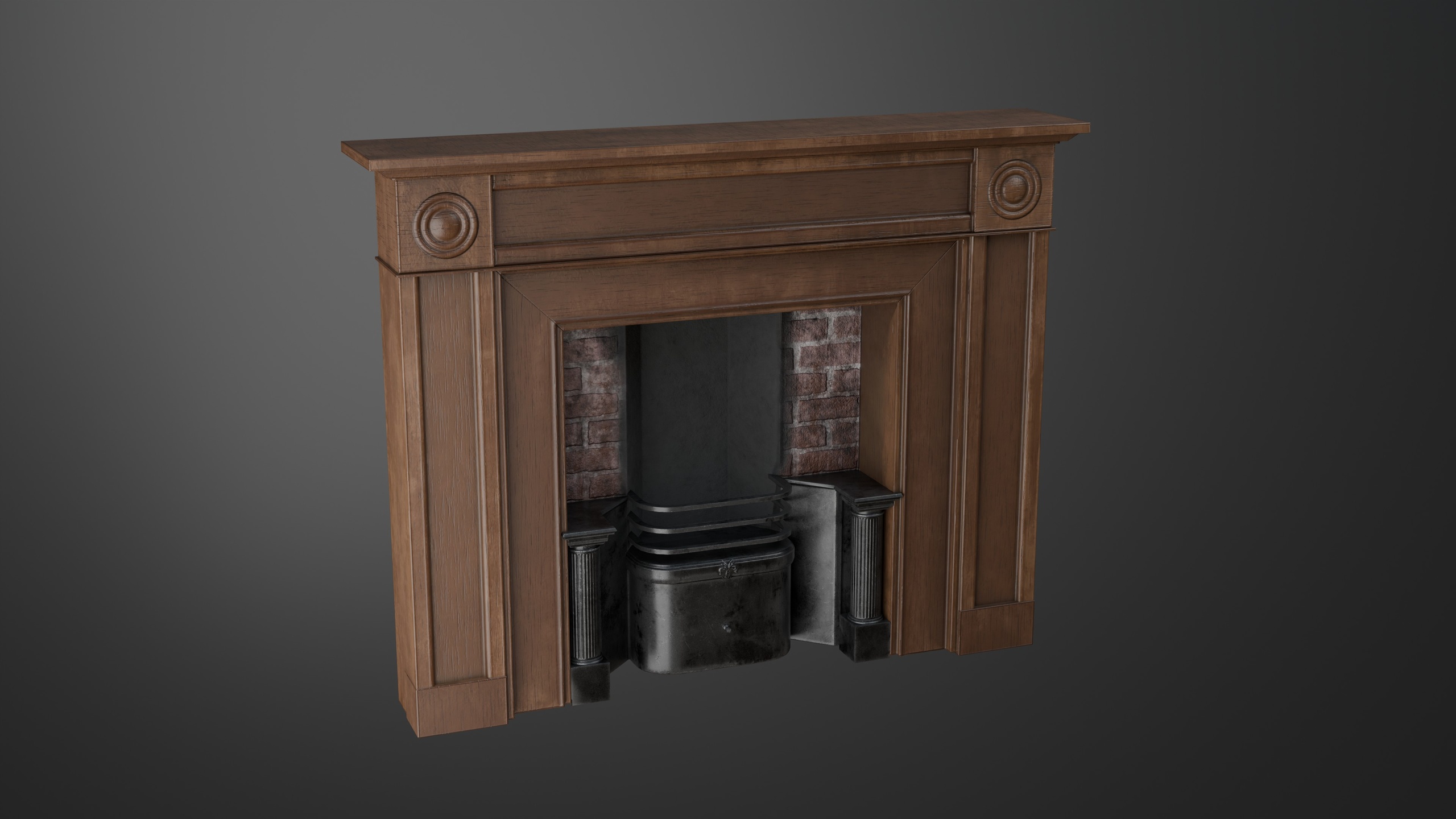 Media 1 for listing Victorian Classic Fireplace with Mantel