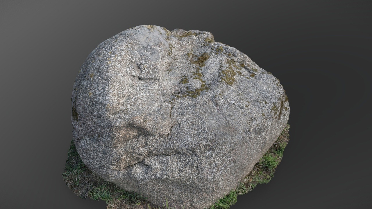 Media 1 for listing Lone granite boulder stone