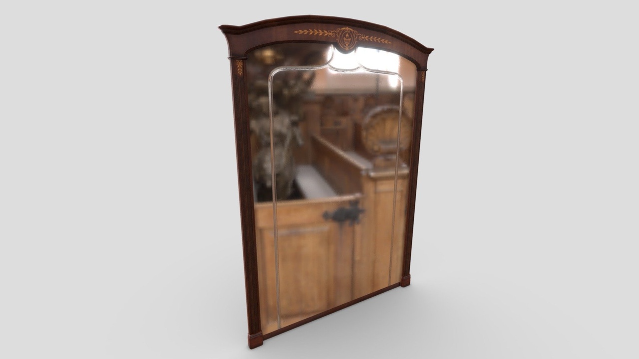 Media 1 for listing Old Wooden Mirror