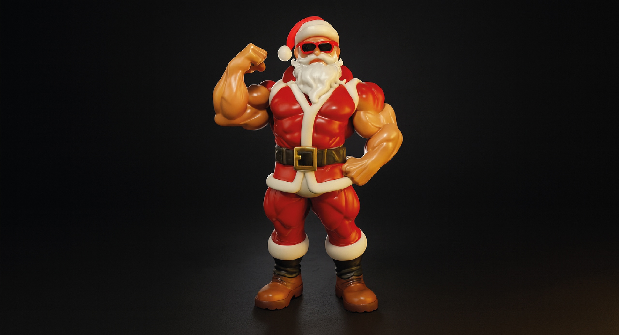 Media 1 for listing Heroic Santa Claus – Muscular Holiday Character | 3D Model