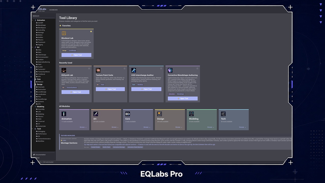 EQLabs - AAA Workflow Toolkit | Fab