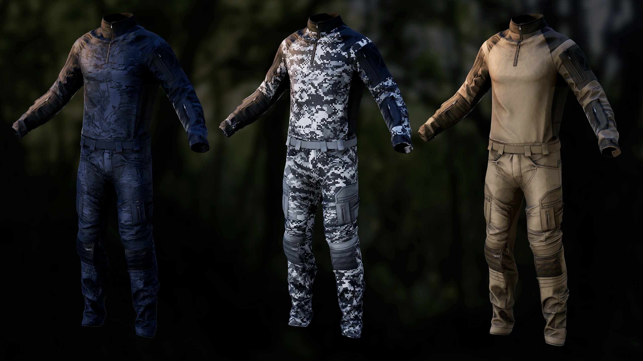 Medium 1 für Eintrag Modern Combat Uniform  MetaHuman / UE5,  Male / Female, Military / Tactical