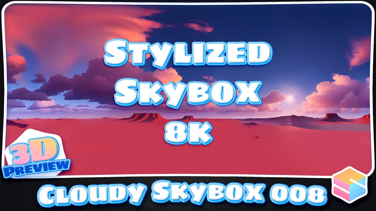8k Stylized Cloudy Skybox 008 제품 등록을 위한 미디어 1개