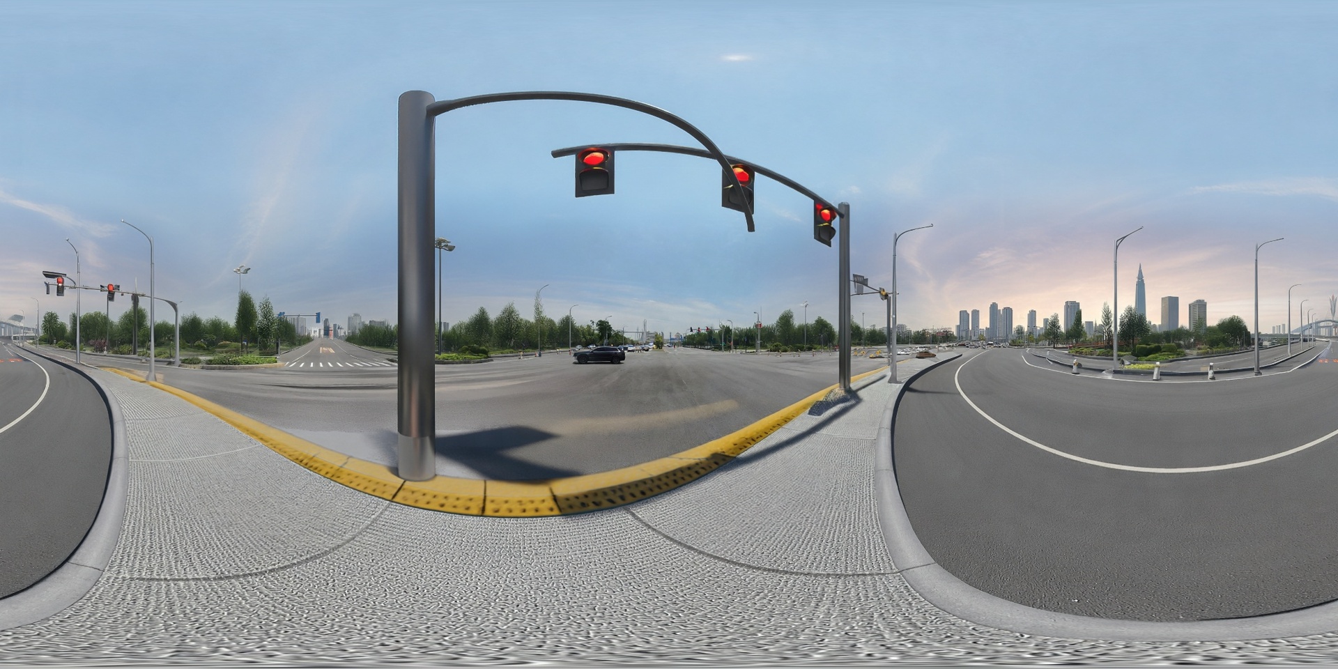 Media 1 for listing Asian Modern Chinese Urban Mixed Scene 8K LDR Panoramic Skybox 一城风月,两境厅堂