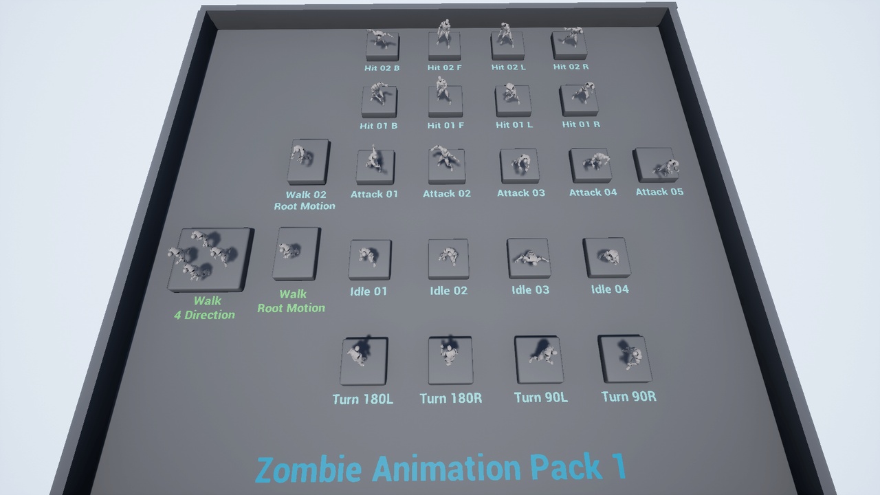Media 1 for listing Zombie Animation Pack 1