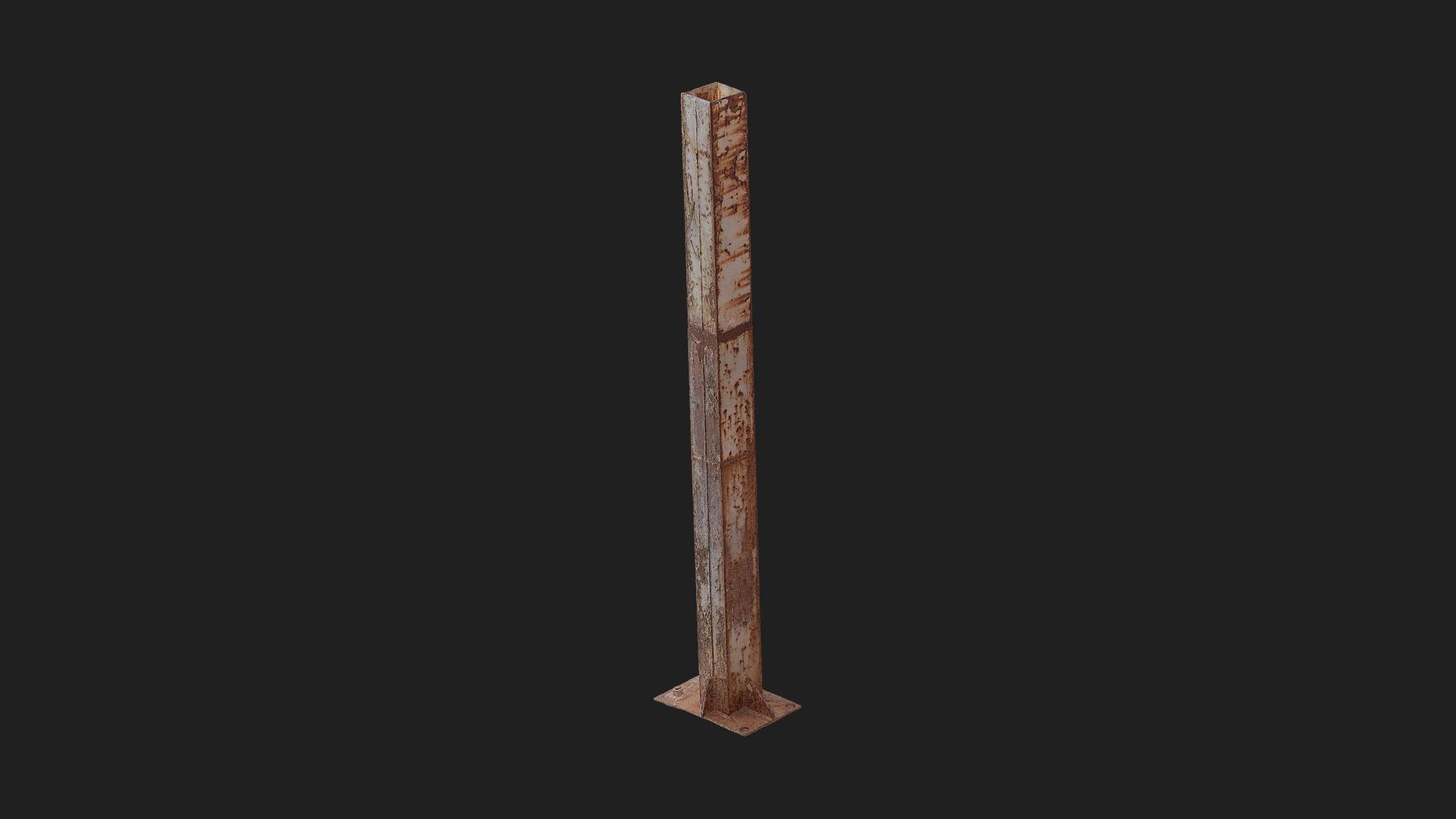Rusty Pilo Block Rusty Pillar | Fab