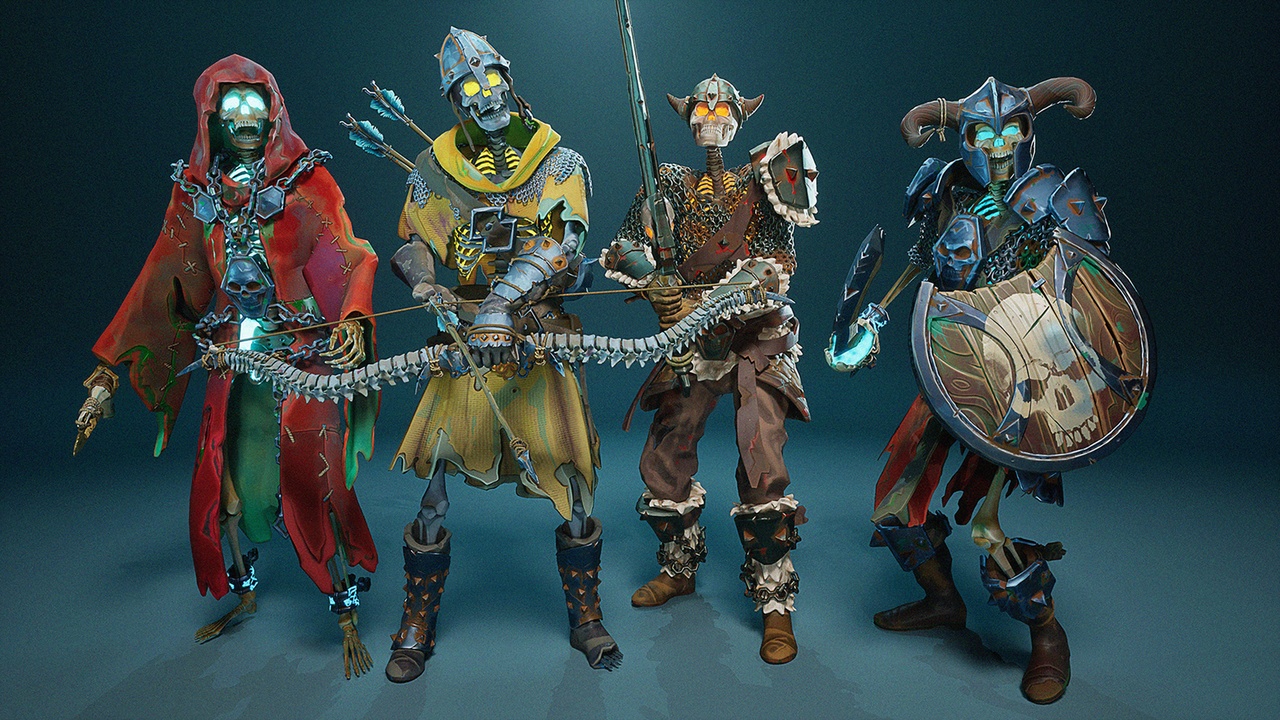 Media 1 for listing Stylized Skeletons-warrior Pack01