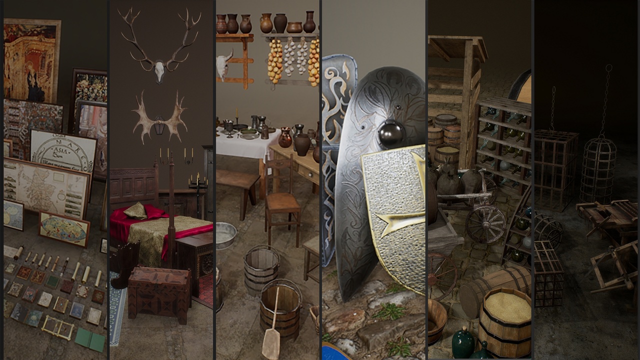 Media 1 for listing Medieval Props: Kit