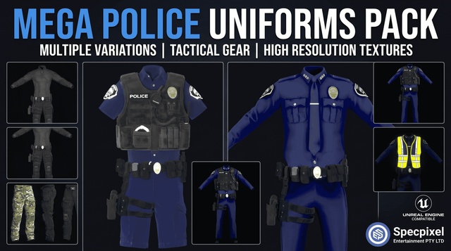 Mega Police Uniforms Pack