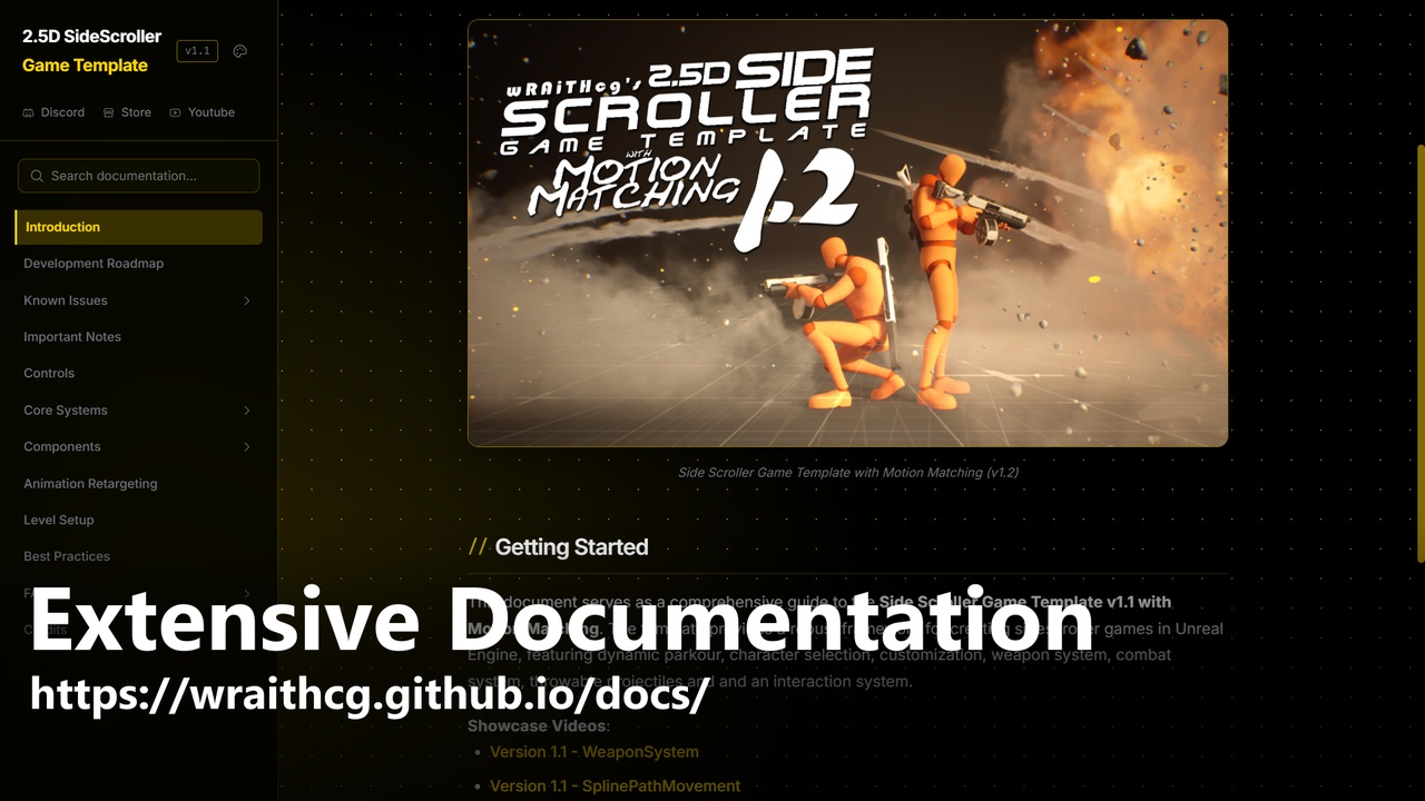 Media 1 for listing wRAiTHcg's 2.5D Side Scroller Game Creator Template with Motion Matching