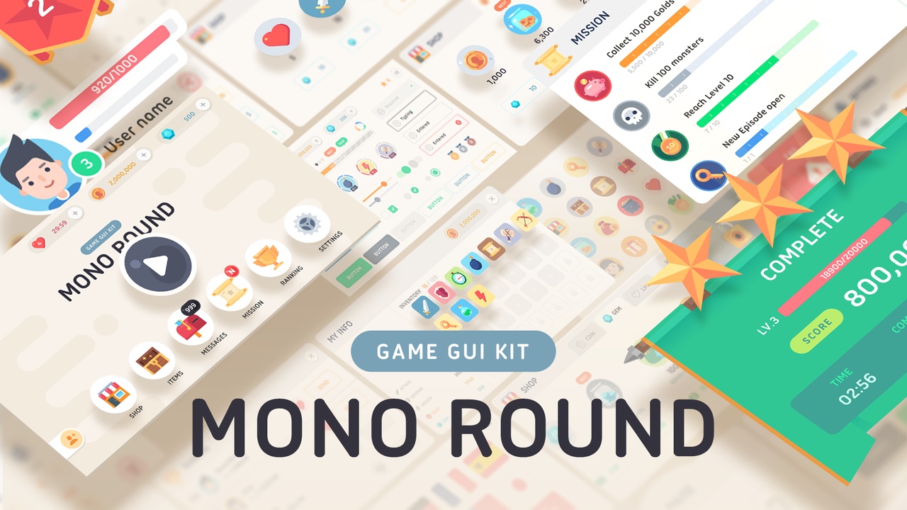 GUI - Mono Round
