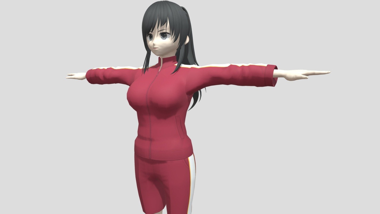 Media 1 for listing 【Anime Character】Sports Female (V1/Unity 3D)