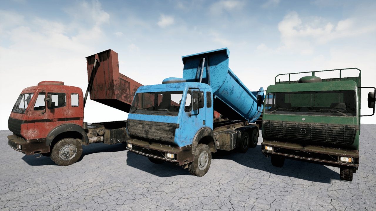 Media 1 for listing Abandoned Industrial Dump Trucks