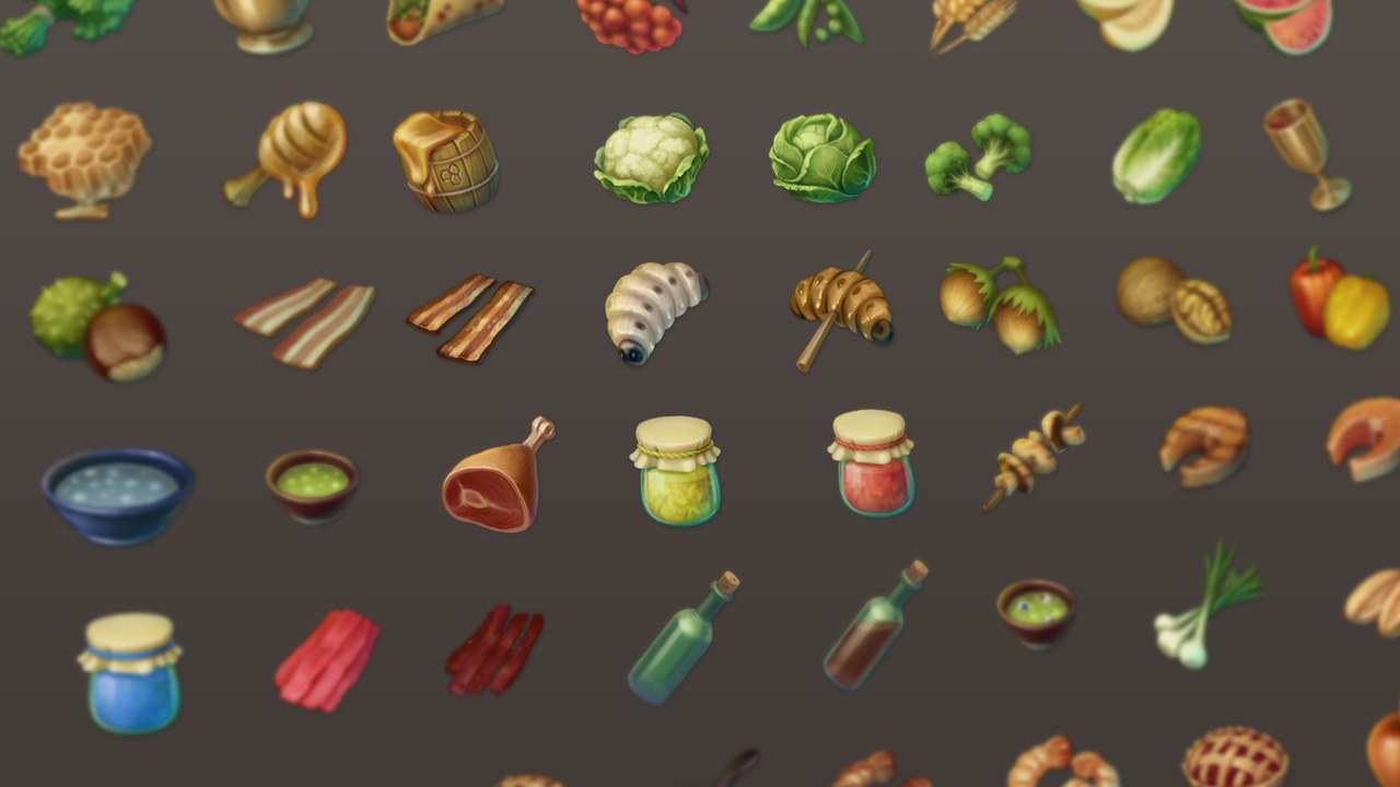 Media 1 for listing Fantasy RPG Food Icons