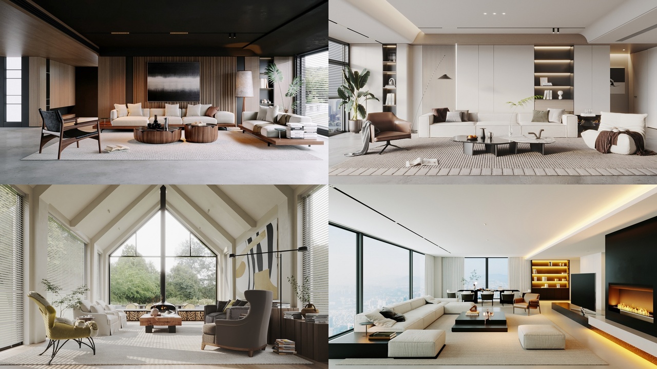 Media 1 for listing Living Room Collection 01 - 4 Scenes