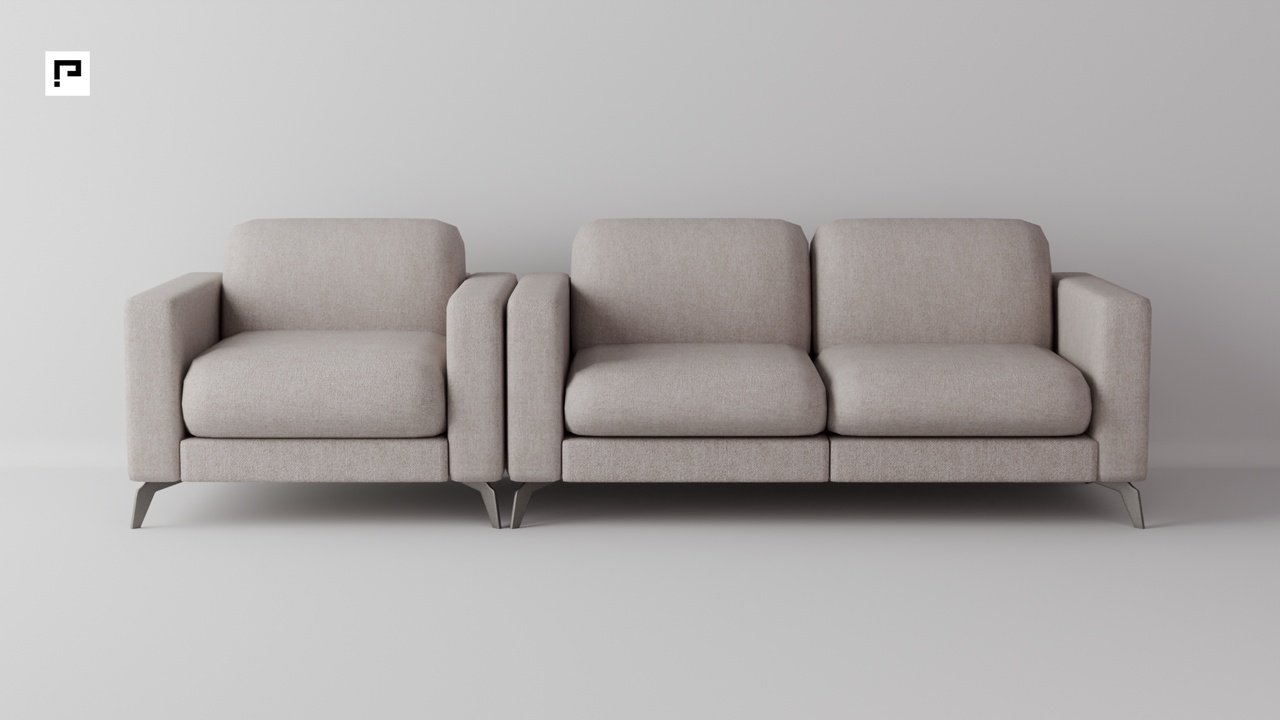 Media 1 for listing Archviz | Adorn India Damian Sofa