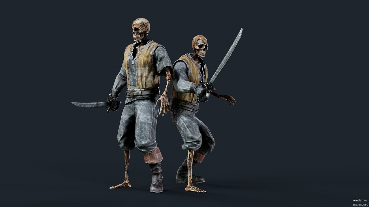 Media 1 for listing PIRATE SKELETON 6_A