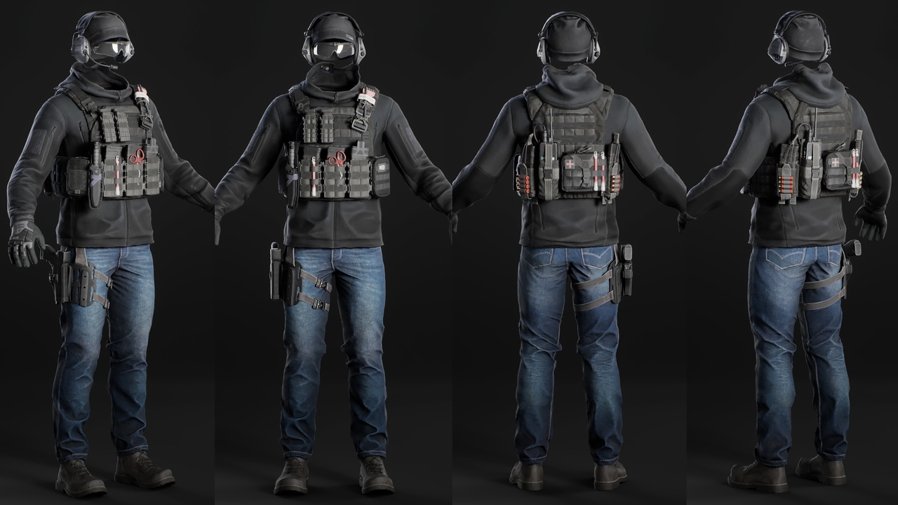 Media 1 for listing Casual Military Outfit 03 - Metahuman