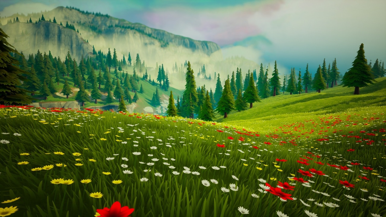 Media 1 for listing Dreamscape: Stylized Environment Mountains - Stylized Nature Open World Fantasy