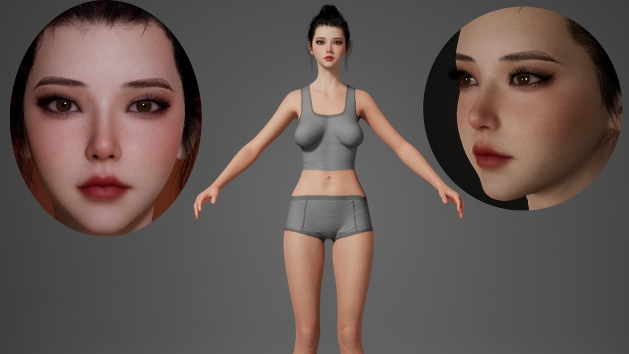 Media 1 for listing Editable Asian Supernova Beauty - Bingbing.Suitable for different combinations