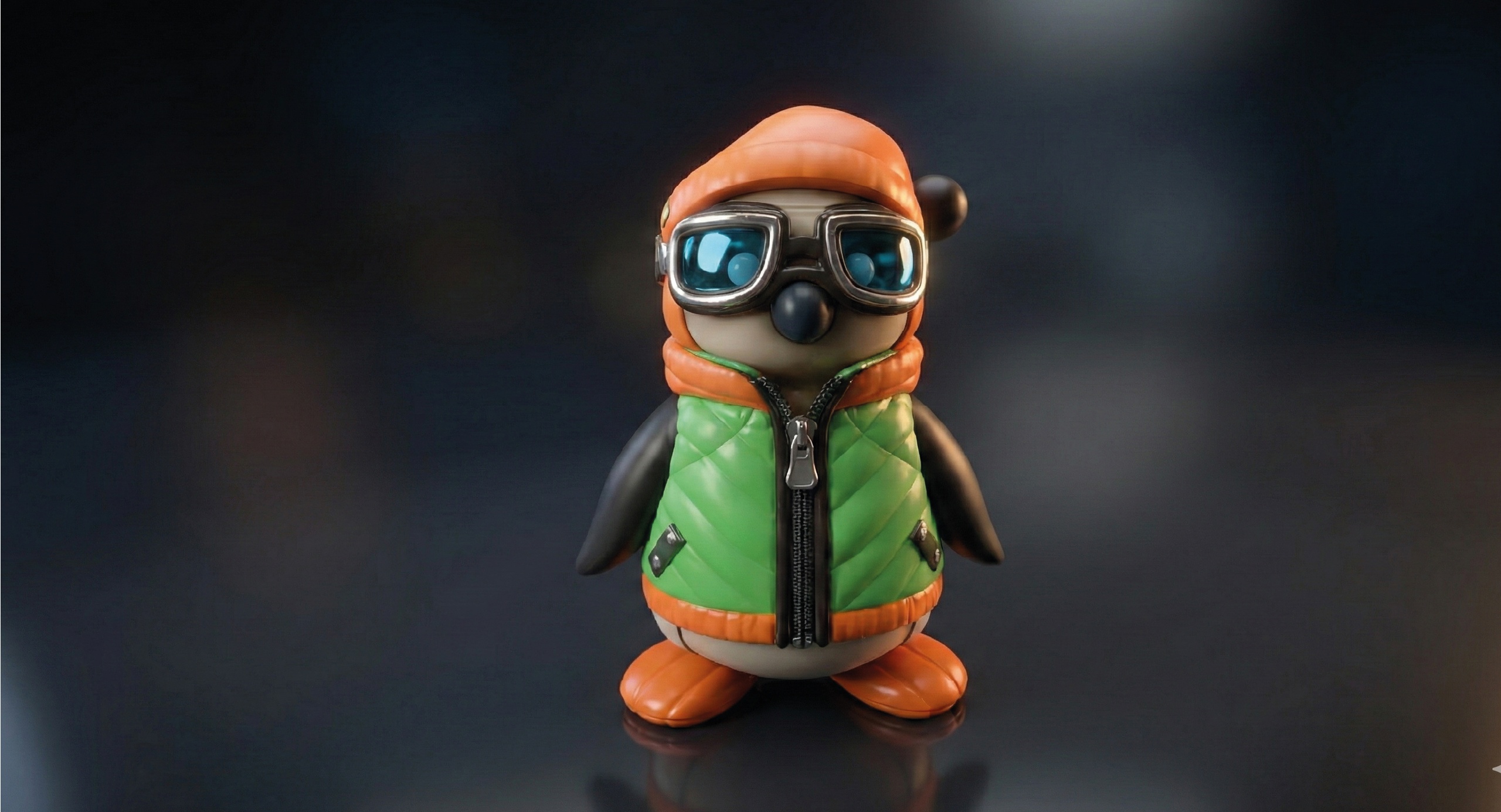 Media 1 for listing Stylized Arctic Adventurer Penguin – 3D Character Model