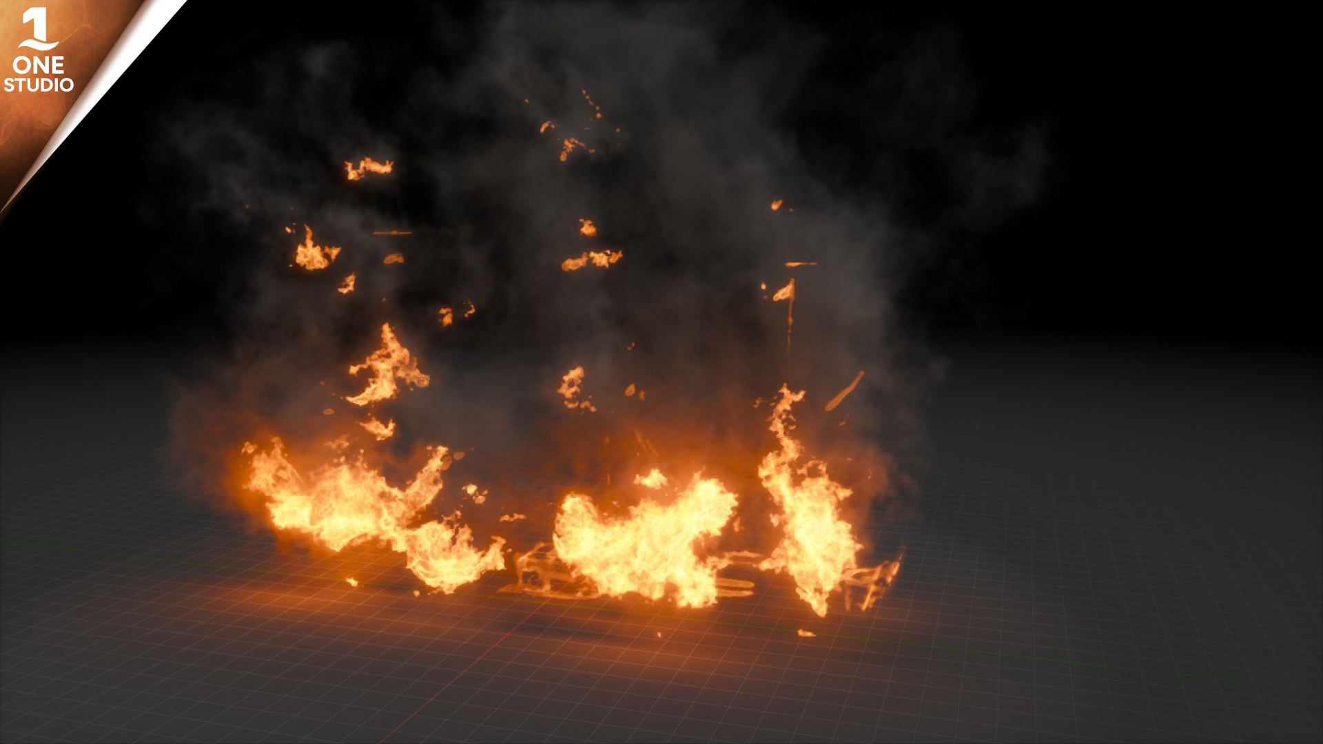 Burning Ships Vdb Effects Pack Loop | Fab