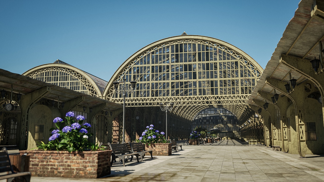 Media 1 for listing Classic Train Station Modular Environment