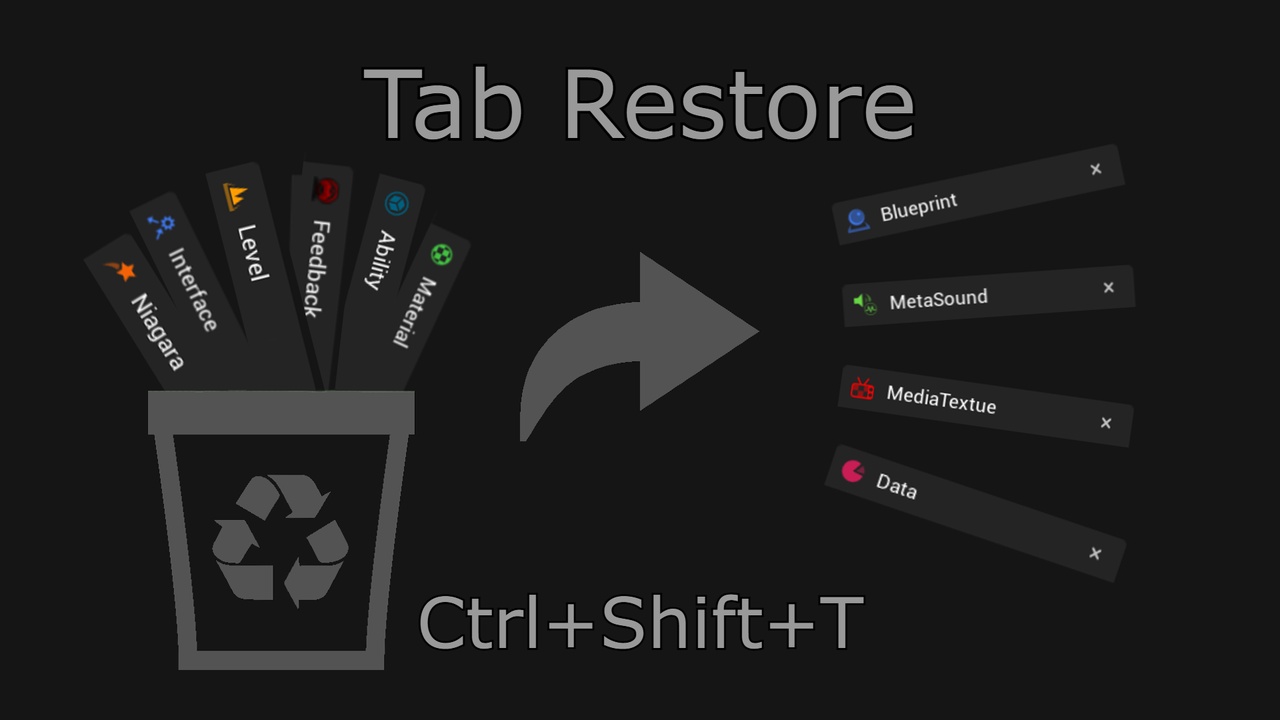 Media 1 for listing Tab Restore - Easy Editor Life Improvement