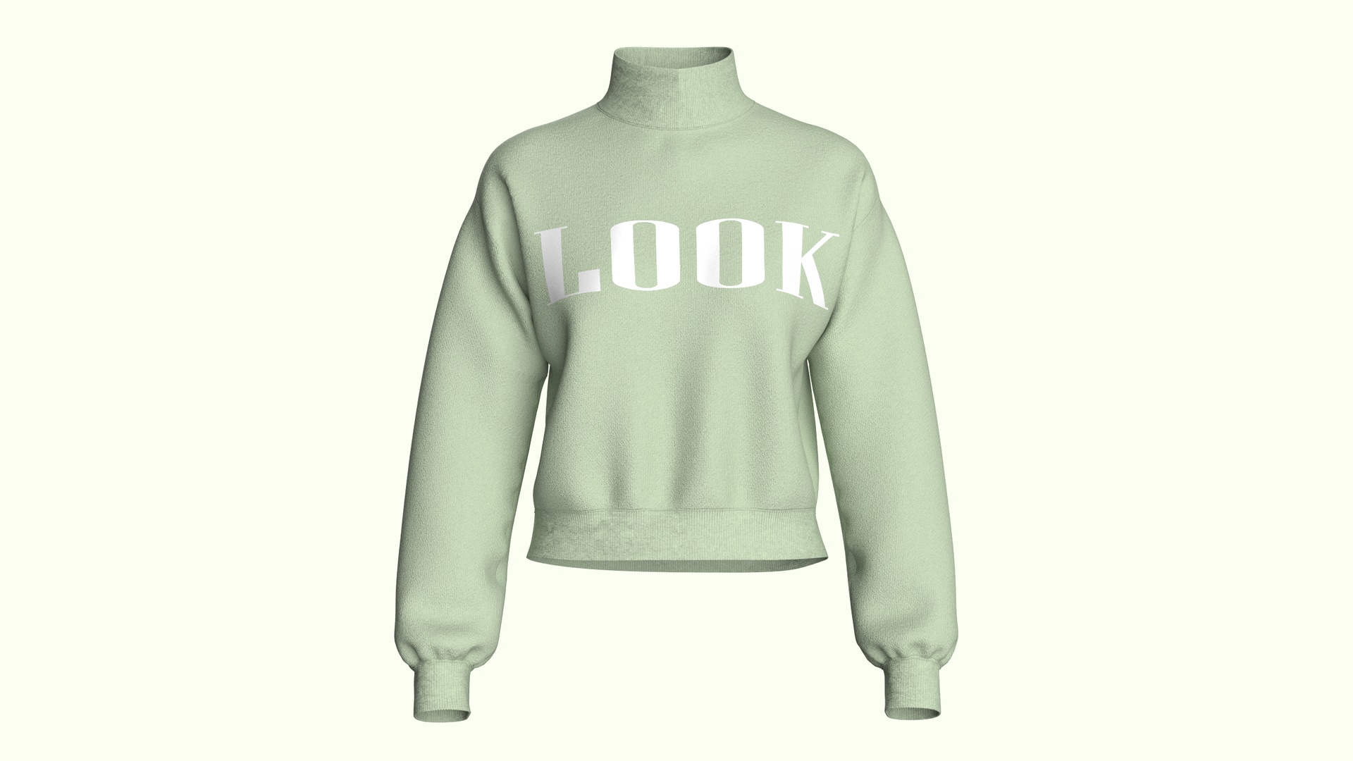 Media 1 for listing Ladies Sweatshirt - Green V2 | High Poly