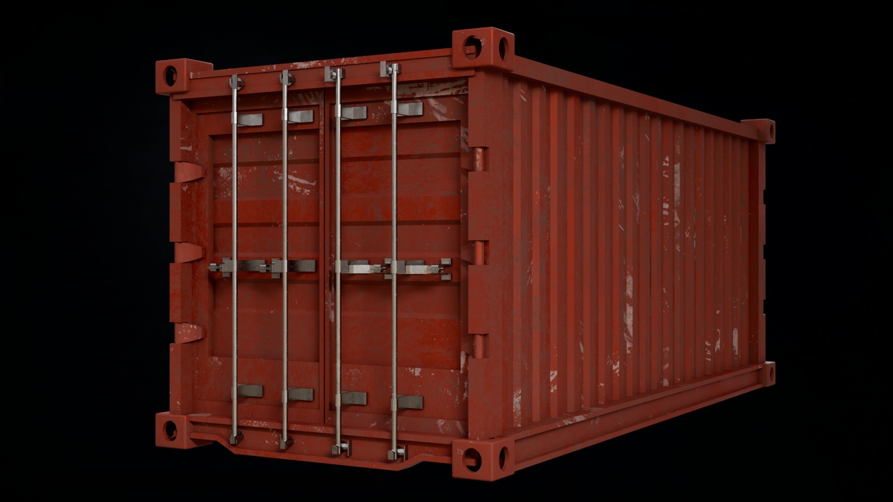 Media 1 for listing Cargo Container Red PBR