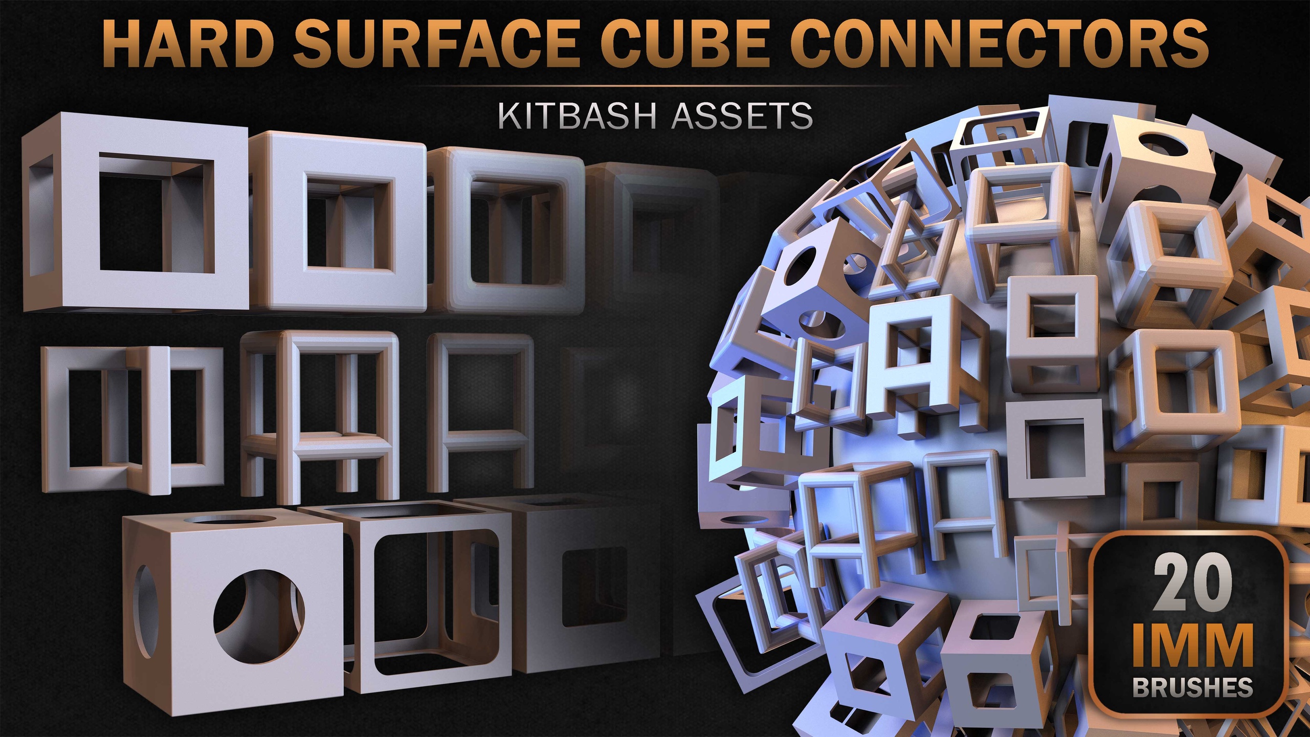 Media 1 for listing 20 Hard Surface IMM Cube Connectors
