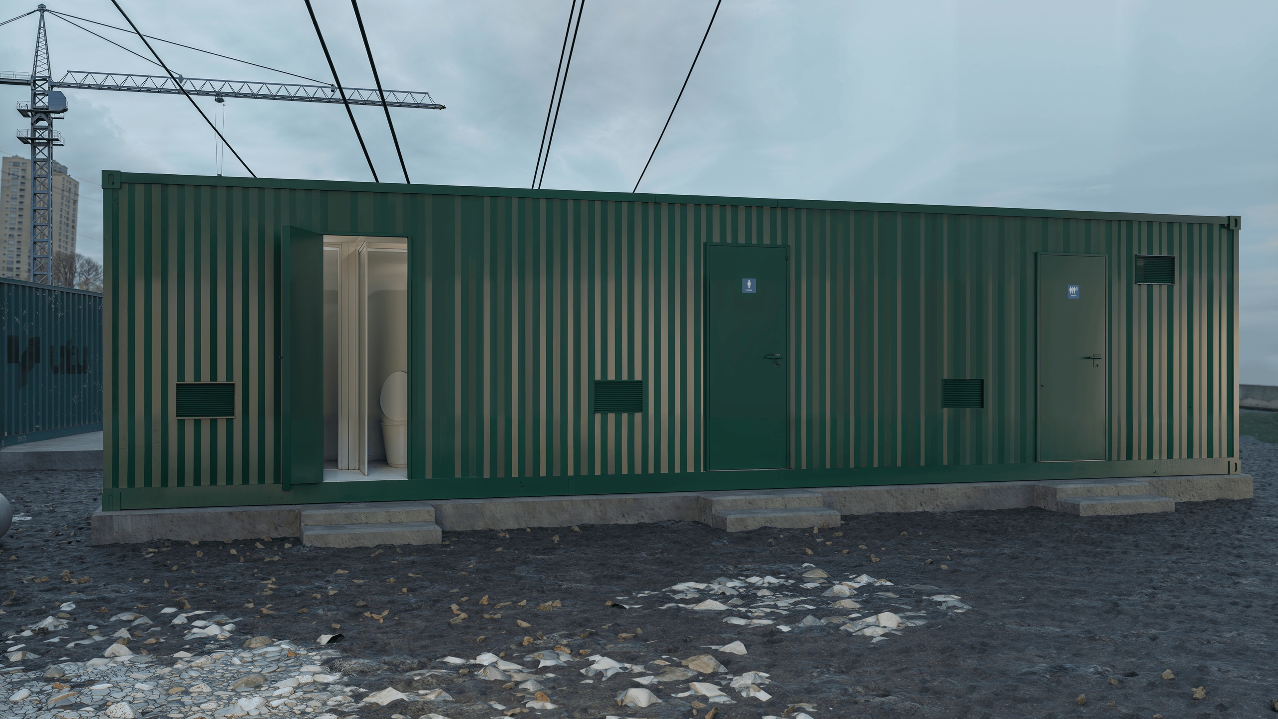 Media 1 for listing 40ft Container Toilet & Shower Block – Modular Portable Cabin
