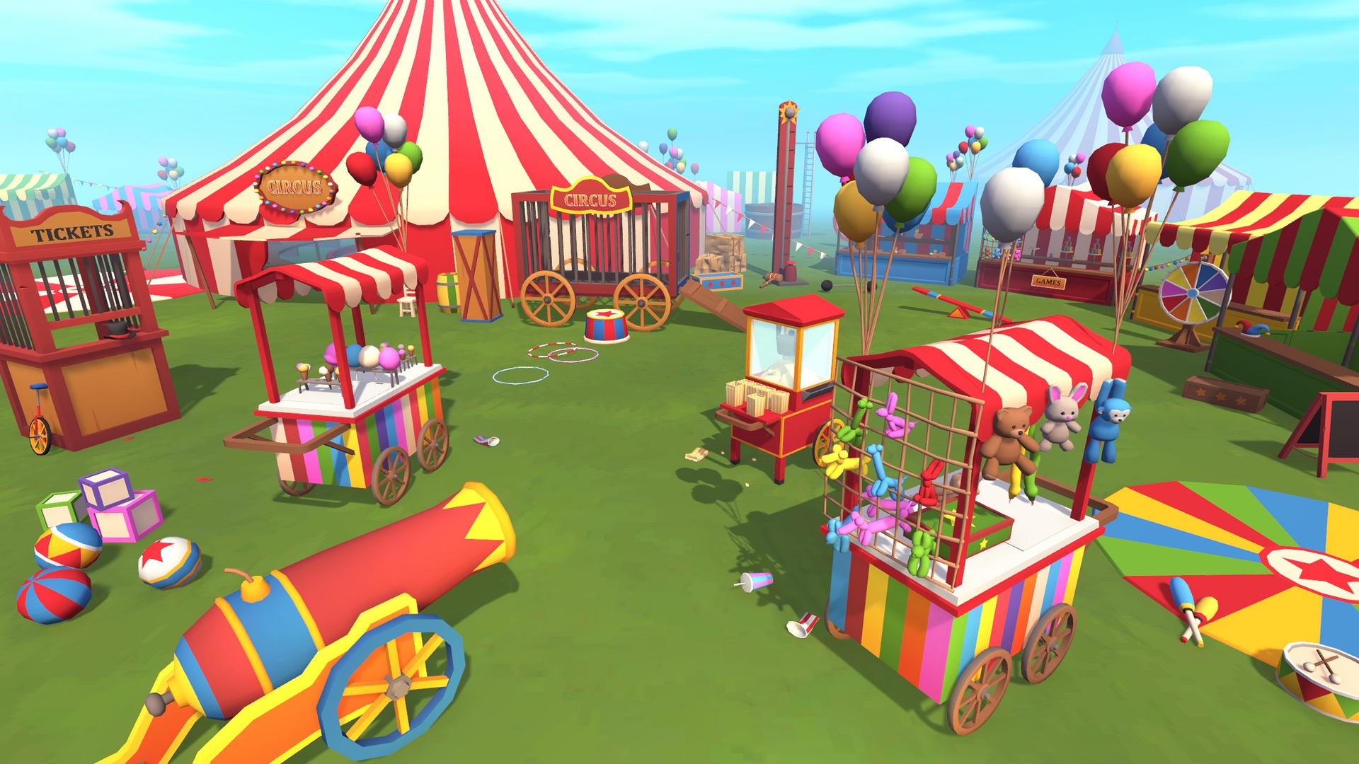 Media 1 for listing Low Poly Circus & Carnival Pack