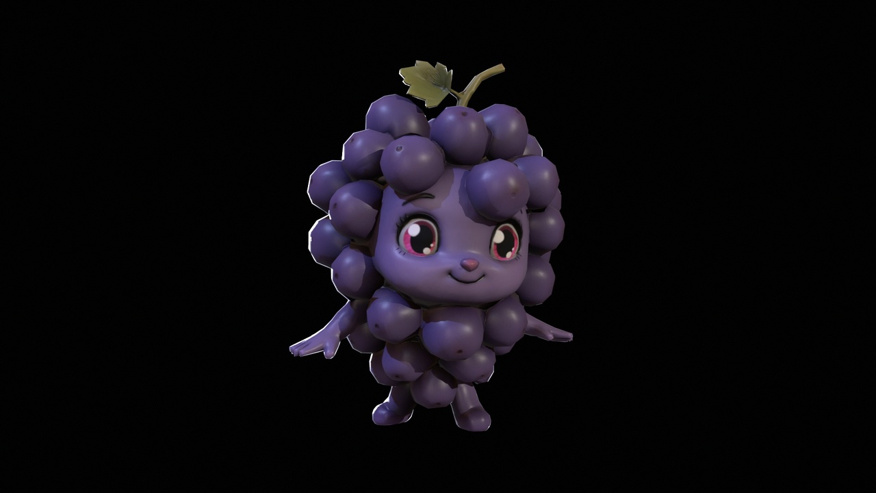 Media 1 for listing Chibi Fruit Grape Two