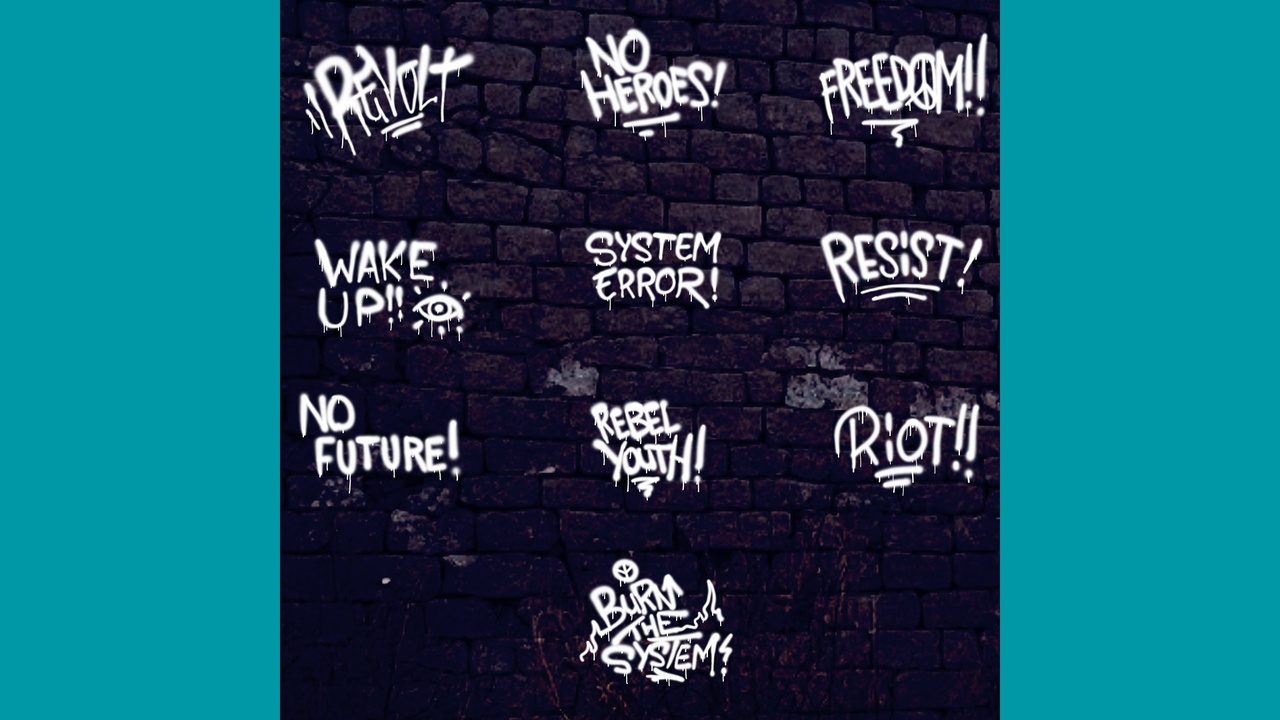 Media 1 for listing Protest and riot graffiti -01