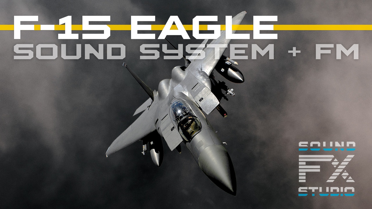 Media 1 for listing F-15 Eagle Fighter Jet: Sound System + Flight Model