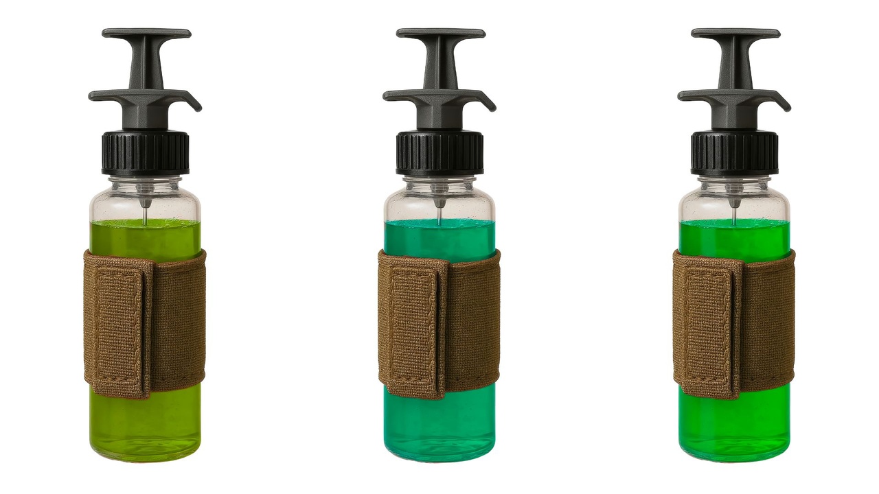 Media 1 for listing 4K Survival UI Icons — 14 Tactical Spray Bottles (4096px Transparent PNG)