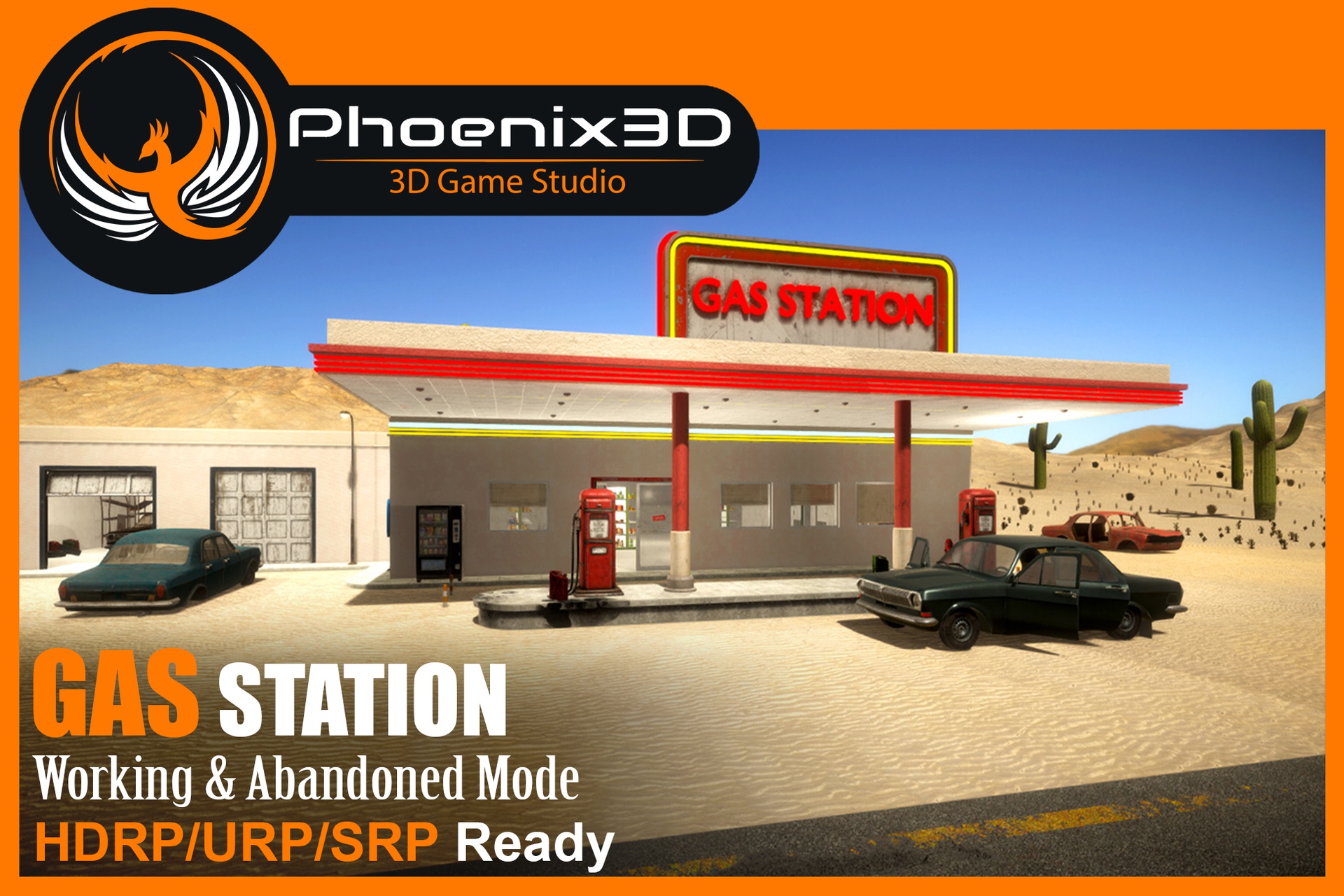 Media 1 for listing P3D: Modular Gas Station + Shop (Classic & Abandoned)