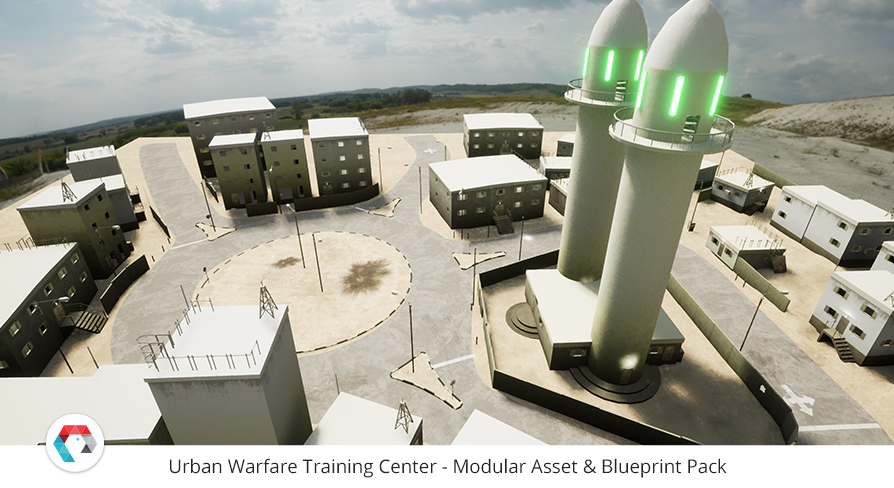 Urban Warfare Training Center - Modular Asset & Blueprint Pack | Fab